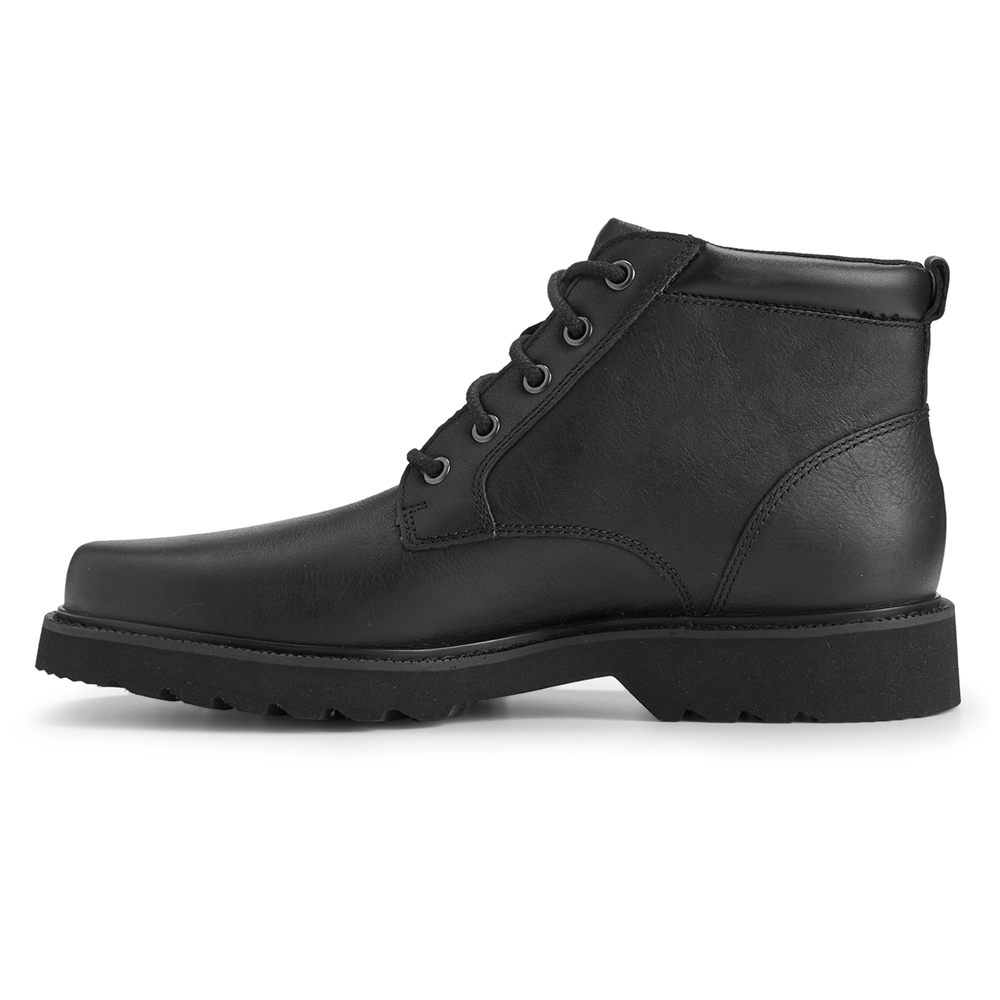 Rockport Mens Boots Black - Northfield Waterproof Plain Toe - UK 469-TZSYAN